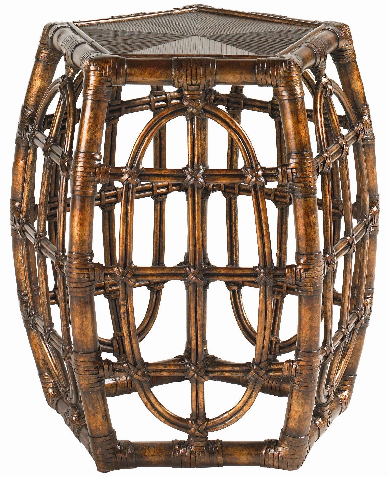 Tommy Bahama Home Royal Kahala 538957 Rattan with Leather Binding Oval